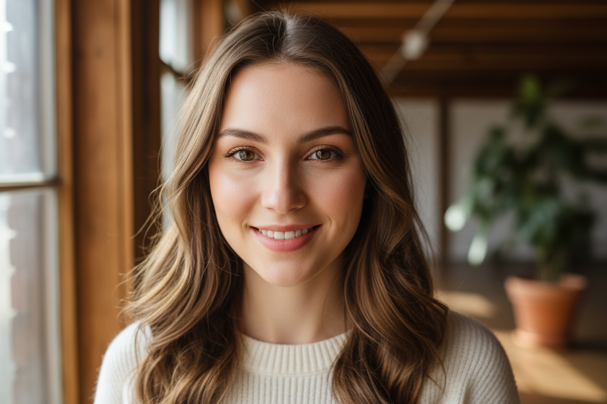 une-jeune-femme-belle-avec-une-peau-lisse- realiste 